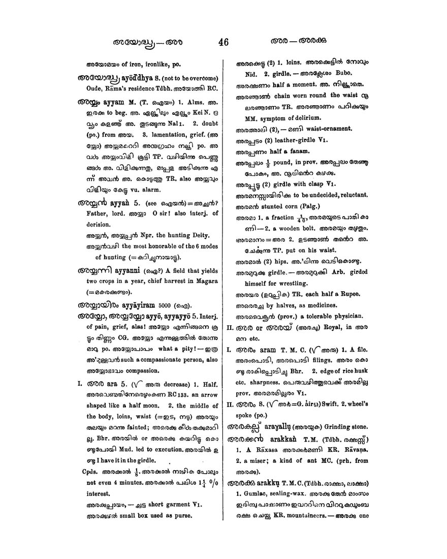 Columbia University Libraries A Malayalam And English Dictionary