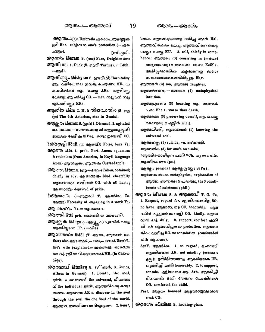 Columbia University Libraries A Malayalam And English Dictionary