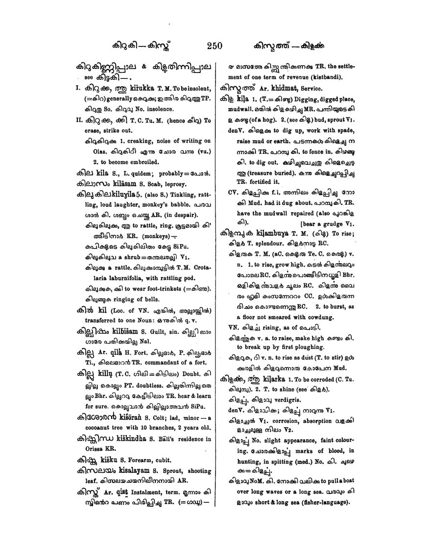 Columbia University Libraries A Malayalam And English Dictionary