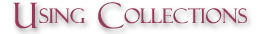 Using Collections
