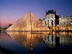 I. M. Pei addition to the Louvre