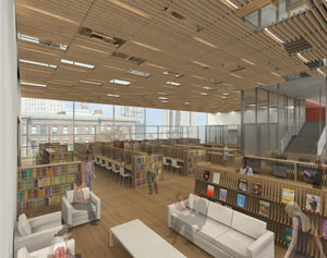 Rendering of the Integrated Science Library.