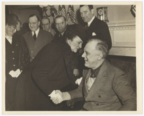 Frances Perkins and Franklin D. Roosevelt
