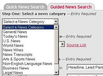 Select one category