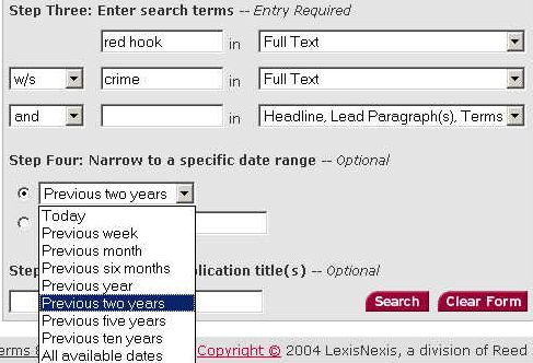 One way to limit a search by date