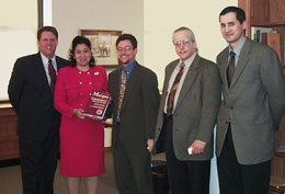 University Librarian James G. Neal, Ambassador Ataeva, Jared Ingersoll, Dr. David Magier, Consul Essen Aidogdyev.