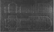 Undated drawings for a University Hall library
