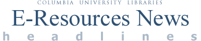 E-Resources News headlines