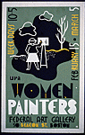 WPA women painters, Federal Art Gallery, 50 Beacon St., Boston / RW(?) [monogram] (1938)
