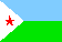 Small Djibouti flag