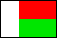 Small Madagascar flag