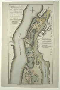Map of northern New York, with Fort Washington, 1777 (NYPL 54925)