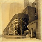 Hugh Ferriss, Rockefeller Center