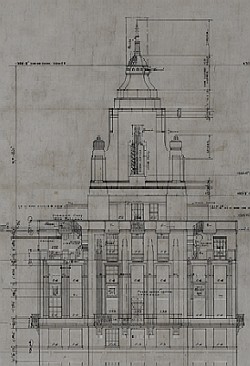 William L. Bottomley. River House, Manhattan, New York, 1930. Detail of tower.