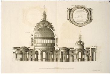 Christopher Wren. Synopsis aedificiorum publicorum. London : Printed for Sam Harding, Dan Browne, and Wm. Bathoe; between 1749 and 1754.