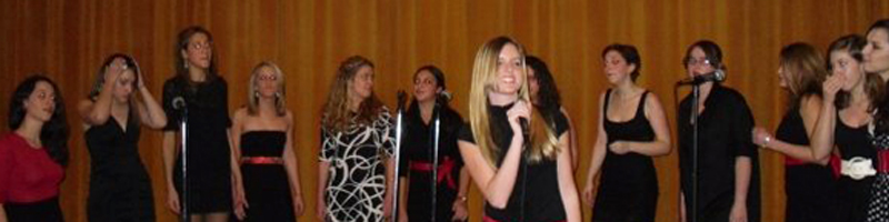 Metrotones members performing with solo singer