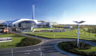 Two views of Brescia WTE facility in Italy. Photo: ASM Brescia