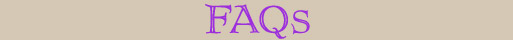 Frequently Asked Questions