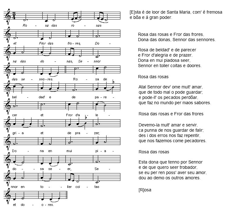 partitura Flor das flores