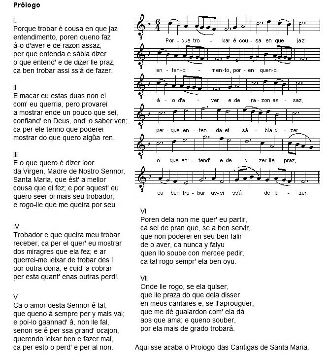 partitura Prólogo
