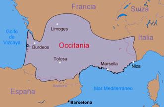 mapa Occitania