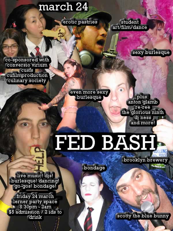 Fed Bash: March 24th @ Lerner