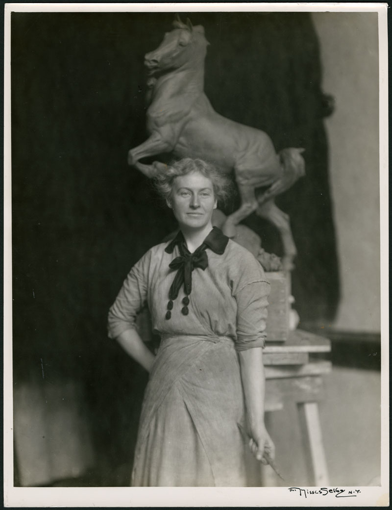 Portrait of Anna Hyatt Huntington by The Misses Selby Studio