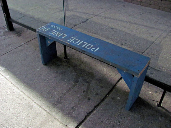 Gabriel Martinez, Barricade Furniture-Gallery Bench, 2010