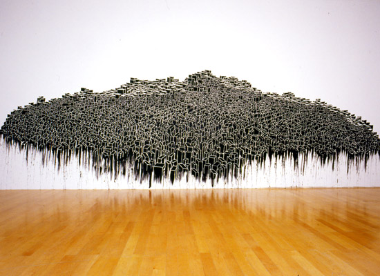 Kader Attia, Untitled, 2010. Wall painting.