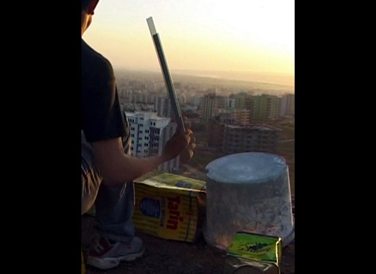 Fikret Atay, Tinica, 2004. Video projection.