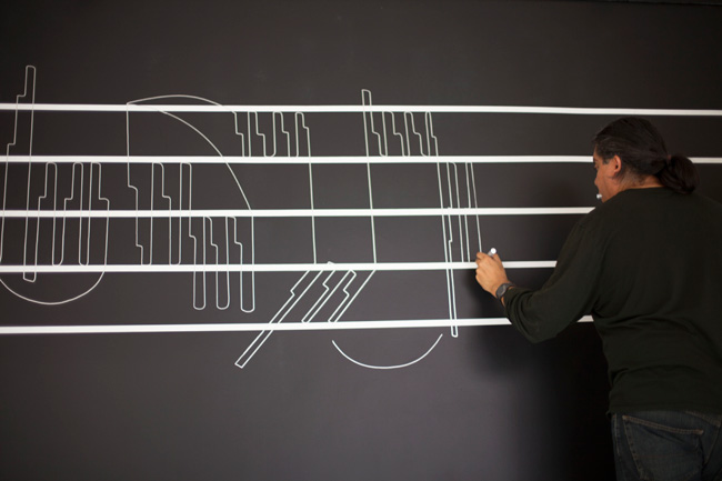 Vargas Suarez Universal installing at the Miller Theatre