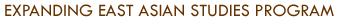 Expanding East Asian Studies Program