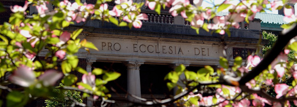 “Pro Eccelesia Dei” (For the Church of God) is carved above the portico of St. Paul's Chapel.