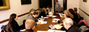 Students listen to a professor talk in a Columbia University classroom.