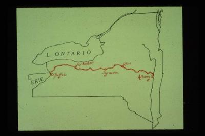 Map of Erie Canal 