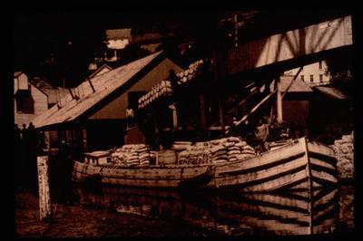 Barge with Cement