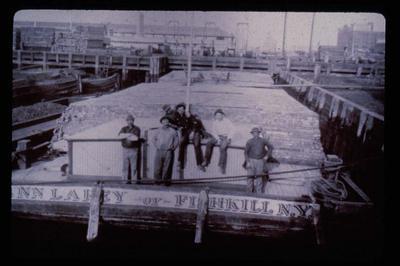 Brick Barge in New York City