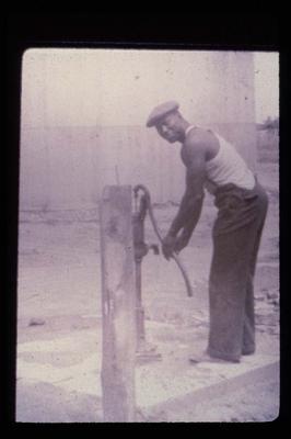 Worker in Brickyard
