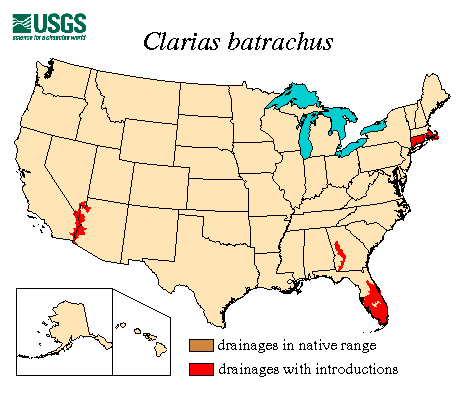 US distribution map
