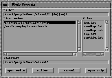 Write File Selector