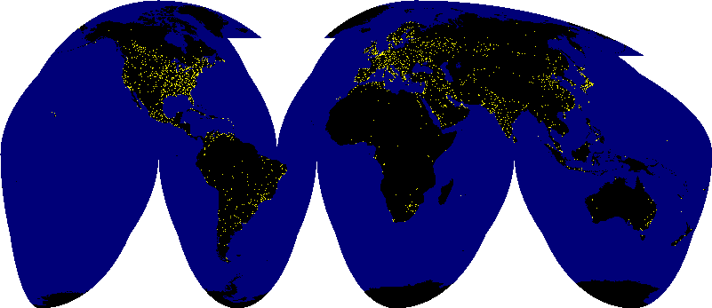 View of the Earth at Night