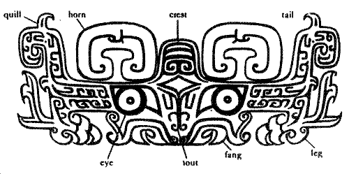 Line Drawing of Bronze Vessel