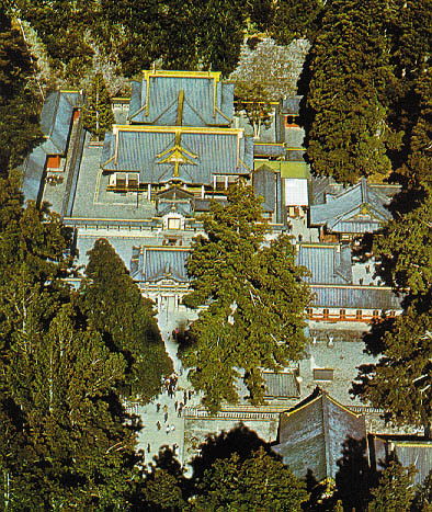 Aerial view of Toshogu