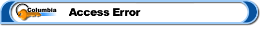 Access Error
