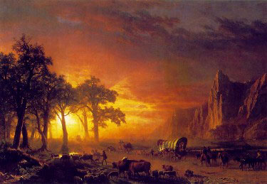 Emigrants Crossing the Plains, 1867, oil on canvas