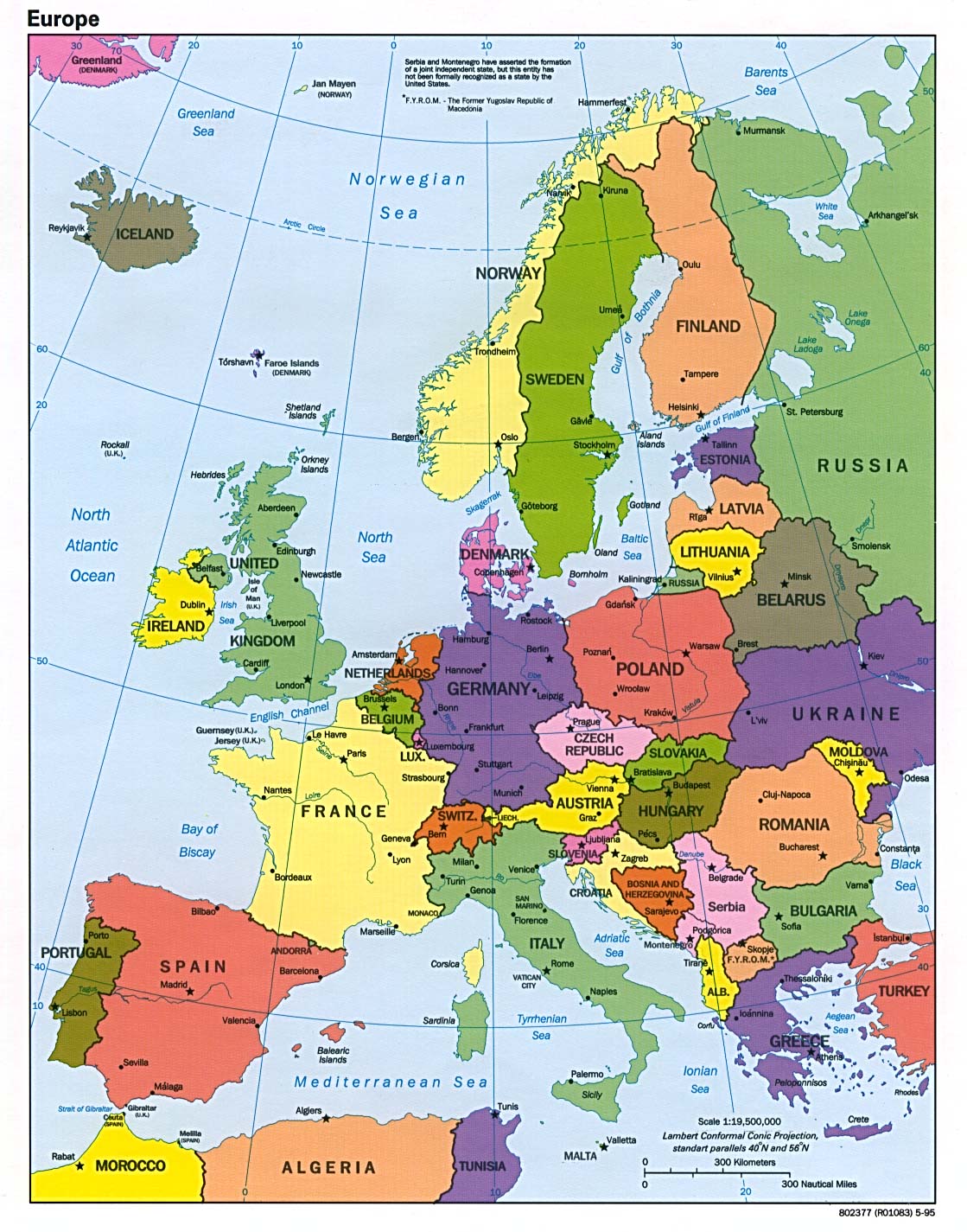 world atlas map of europe
