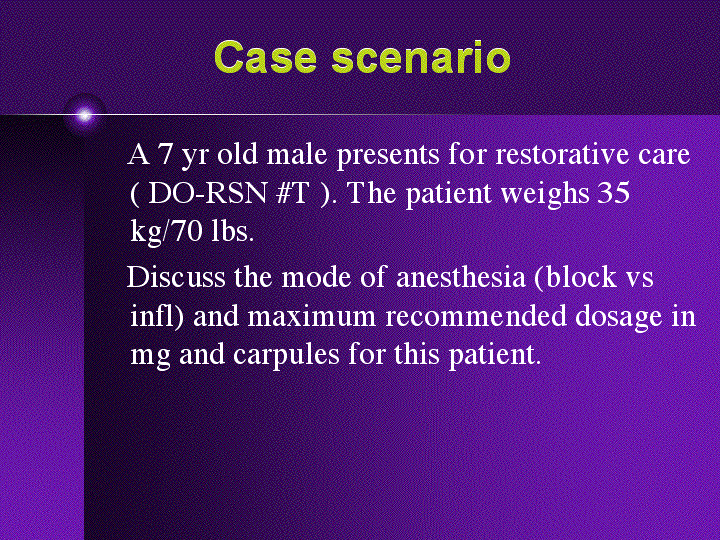 PowerPoint Presentation Local Anesthesia for the Pediatric Patient
