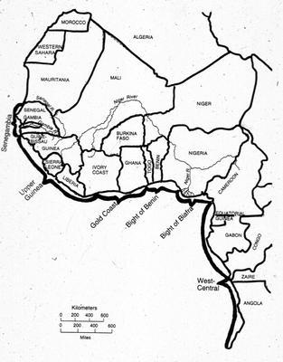 Spokesperson for african map of west africa with countries. Spokesperson for african