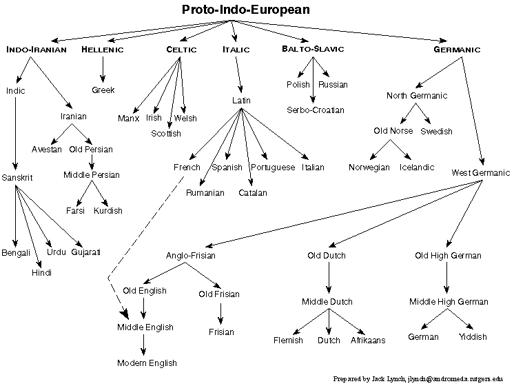 Indo European Chart