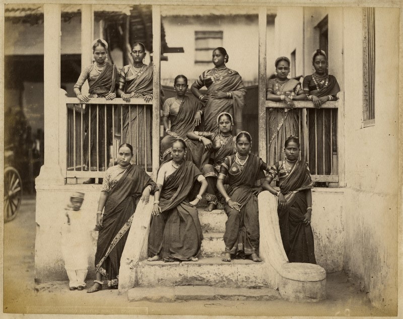 "Nautch girls, Bombay," by Taurines, c.1880's. Source: ebay, Sept. 2007